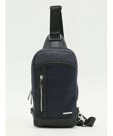 ブロックチェック ボディバッグ