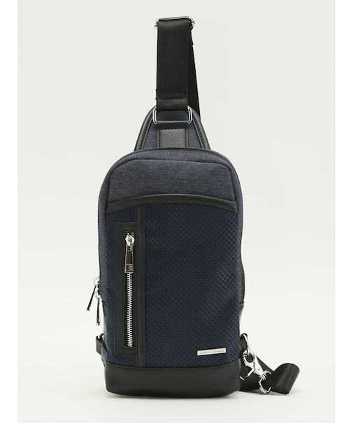 ブロックチェック ボディバッグ