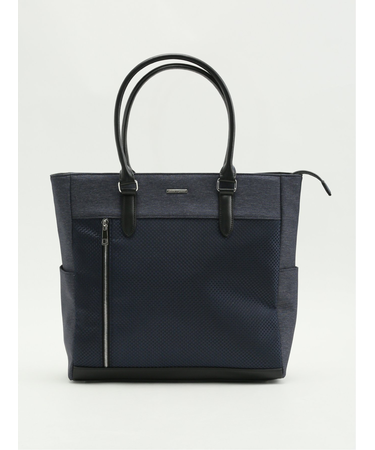 ブロックチェック トートバッグ A4対応