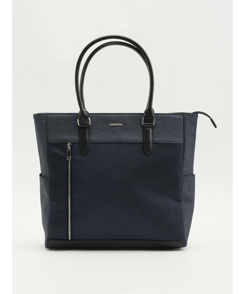 ブロックチェック トートバッグ A4対応