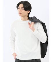 【DRESS T-SHIRT】シルケットスムス スロープネック 長袖Tシャツ