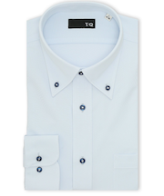 ノンアイロンストレッチ NEWスタンダードフィット ボタンダウン長袖ニットシャツ