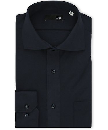 ノンアイロンストレッチ NEWスタンダードフィット カッタウェイ長袖ニットシャツ