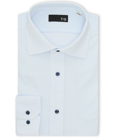 ノンアイロンストレッチ NEWスタンダードフィット ワイドカラー長袖ニットシャツ