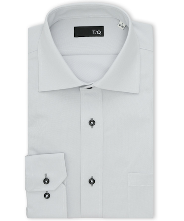 ノンアイロンストレッチ NEWスタンダードフィット ワイドカラー長袖ニットシャツ