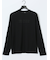 綿天竺 メッセージロゴ クルーネック長袖Tシャツ