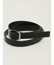 ピンレス レザー ナローベルト