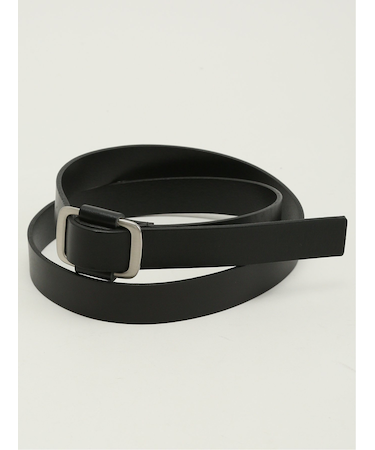 ピンレス レザー ナローベルト