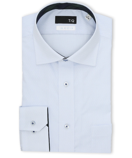 クールファクター NEWスタンダードフィット ワイドカラー 長袖シャツ