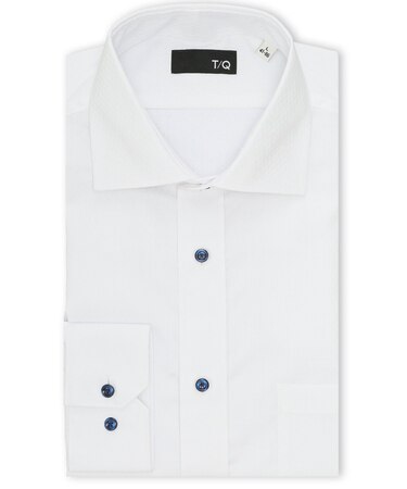 ノンアイロン NEWスタンダードフィット ワイドカラー長袖シャツ