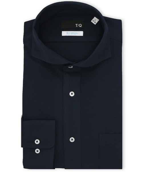 アイスカプセル NEWスタンダードフィット スナップダウン長袖ニットシャツ