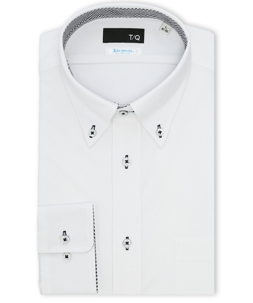 アイスカプセル NEWスタンダードフィット ボタンダウン長袖ニットシャツ