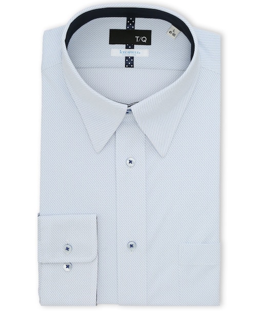 アイスカプセル NEWスタンダードフィット ループボタンダウン長袖ニットシャツ