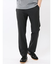 TechCool スリムフィット ノータック パンツ 黒(セットアップ可能)