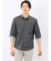 ストレッチ ソラーロ レギュラーカラー 7分袖 シャツ