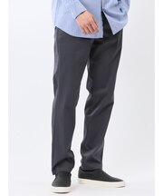 ストレッチ 綿混 サテン トラウザー パンツ