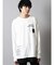 セマンティックデザイン 裾レイヤード クルーネック長袖BIGTシャツ