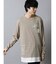 セマンティックデザイン 裾レイヤード クルーネック長袖BIGTシャツ