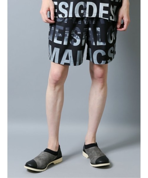 セマンティックデザイン ロゴ転写 セットアップ ショーツ