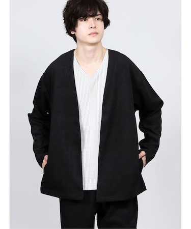 セマンティックデザイン カルゼ起毛 セットアップ シャツカーディガン