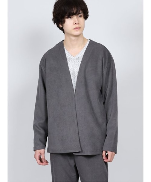 セマンティックデザイン カルゼ起毛 セットアップ シャツカーディガン