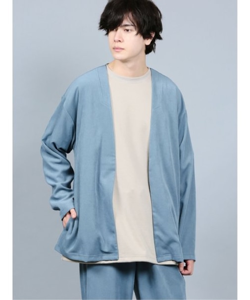 セマンティックデザイン カルゼ起毛 セットアップ シャツカーディガン
