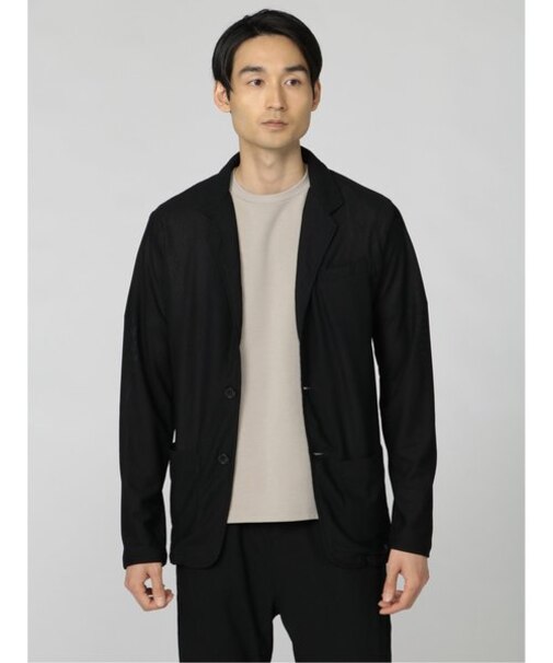 セマンティックデザイン メッシュ セットアップ 2ボタンスリムジャケット