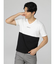 セマンティックデザイン バイカラー切替 Vネック半袖Tシャツ
