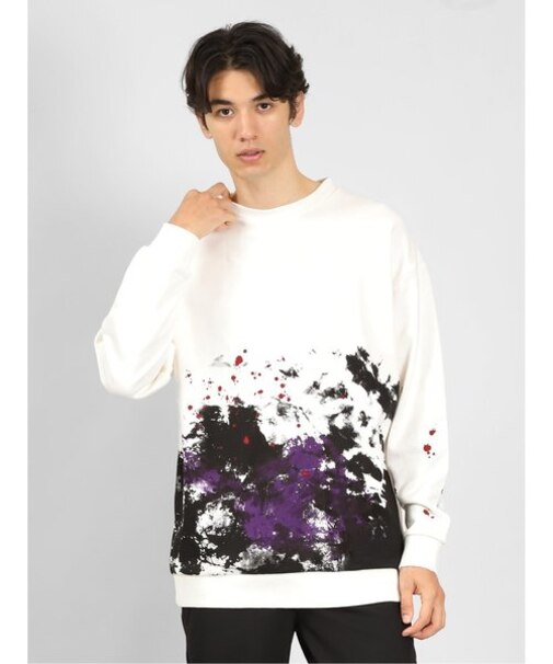 セマンティックデザイン タイダイペインティング BIGトレーナー