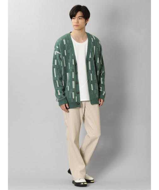 セマンティックデザイン ストレッチ エコレザー フレアパンツ