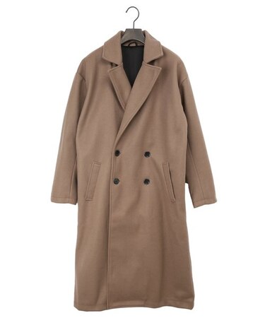 セマンティックデザイン ウールライク オーバーサイズ チェスターコート