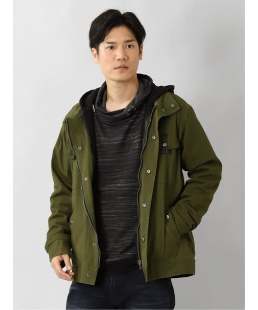 セマンティックデザイン 3WAY フード付ミリタリーブルゾン