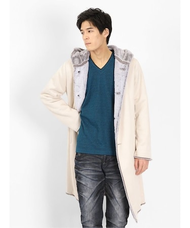 セマンティックデザイン フェイクムートン フードアウター