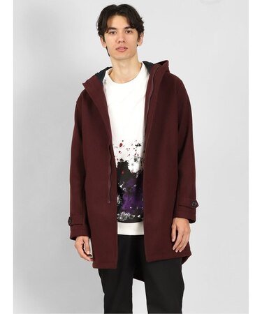 セマンティックデザイン ウールライク モッズコート