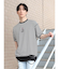 フェイクレイヤード クルーネック半袖BIGＴシャツ