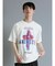 バンド クルーネック半袖ルーズTシャツ