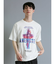 バンド クルーネック半袖ルーズTシャツ