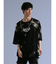 SD×PSYCHONATION フェイクレイヤード ダメージ クルー半袖BIGTシャツ