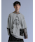 SD×PSYCHONATION フェイクレイヤード メッシュ クルー長袖BIGTシャツ