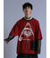 SD×PSYCHONATION フェイクレイヤード メッシュ クルー長袖BIGTシャツ