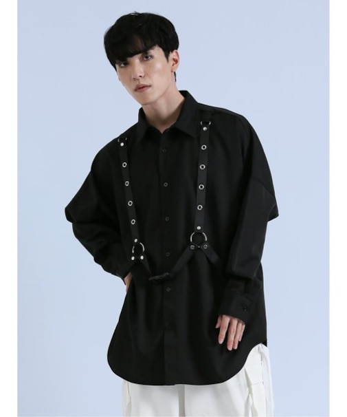 SD×PSYCHONATION 脱着ストラップ 長袖シャツ