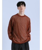 メッシュTシャツ+無地Tシャツ アンサンブル