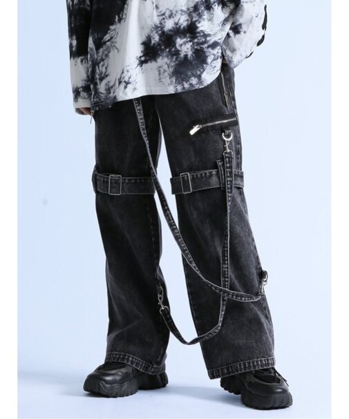 サイコネーション/PSYCHONATION ボンテージ フレアーパンツ