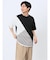 斜め切替 クルーネック半袖Tシャツ