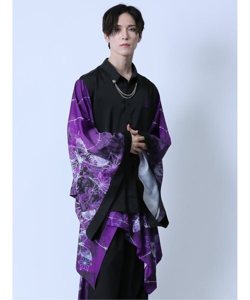 サイコネーション/PSYCHONATION チェーン付き 振袖シャツ