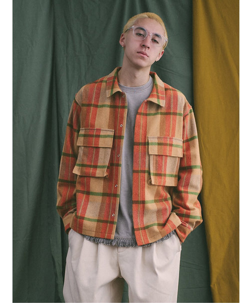 ユニバーサルスタイルウェア/UNIVERSAL STYLE WEAR CPO ネルチェックシャツ