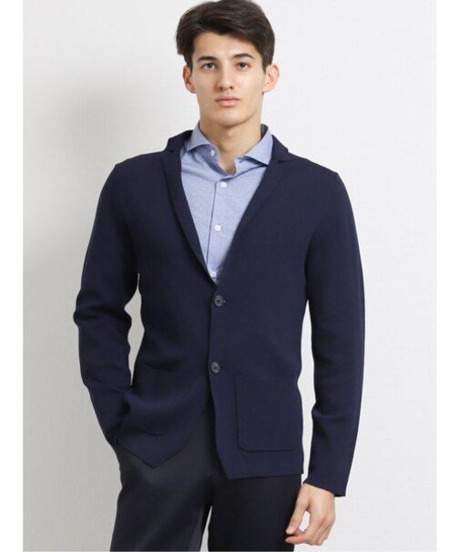 m.f.エディトリアル ミラノリブ ニットジャケット