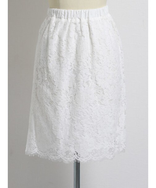 m.f.エディトリアル 総レース タイトスカート