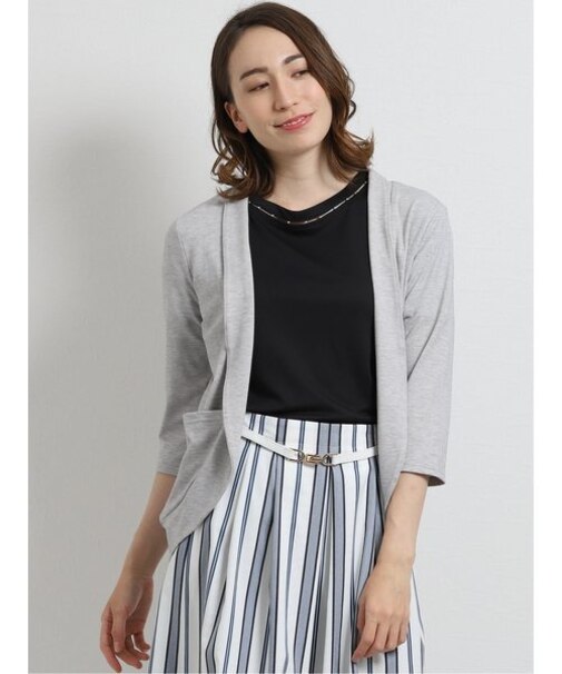 ドライセル 片染め7分袖ボレロ