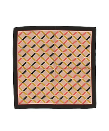 幾何学柄スカーフ